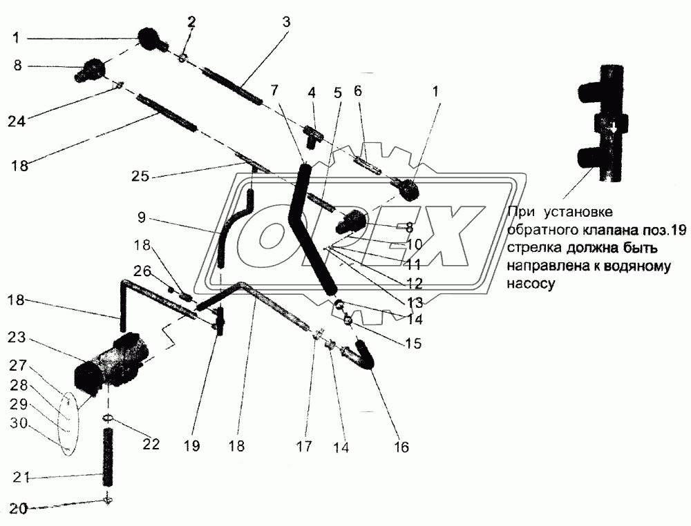 Установка подогревателя 8